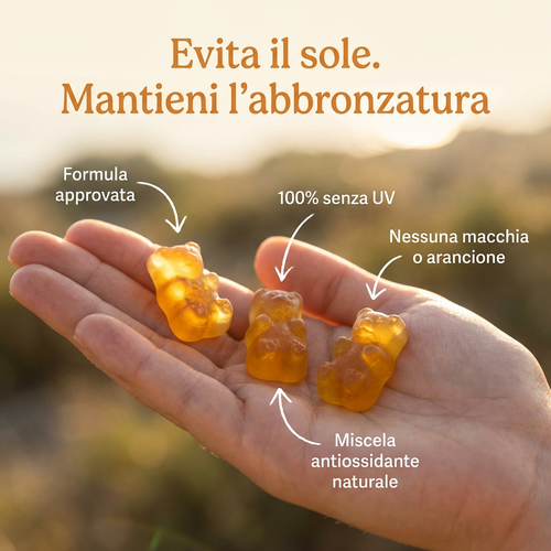 Caramelle gommose abbronzanti